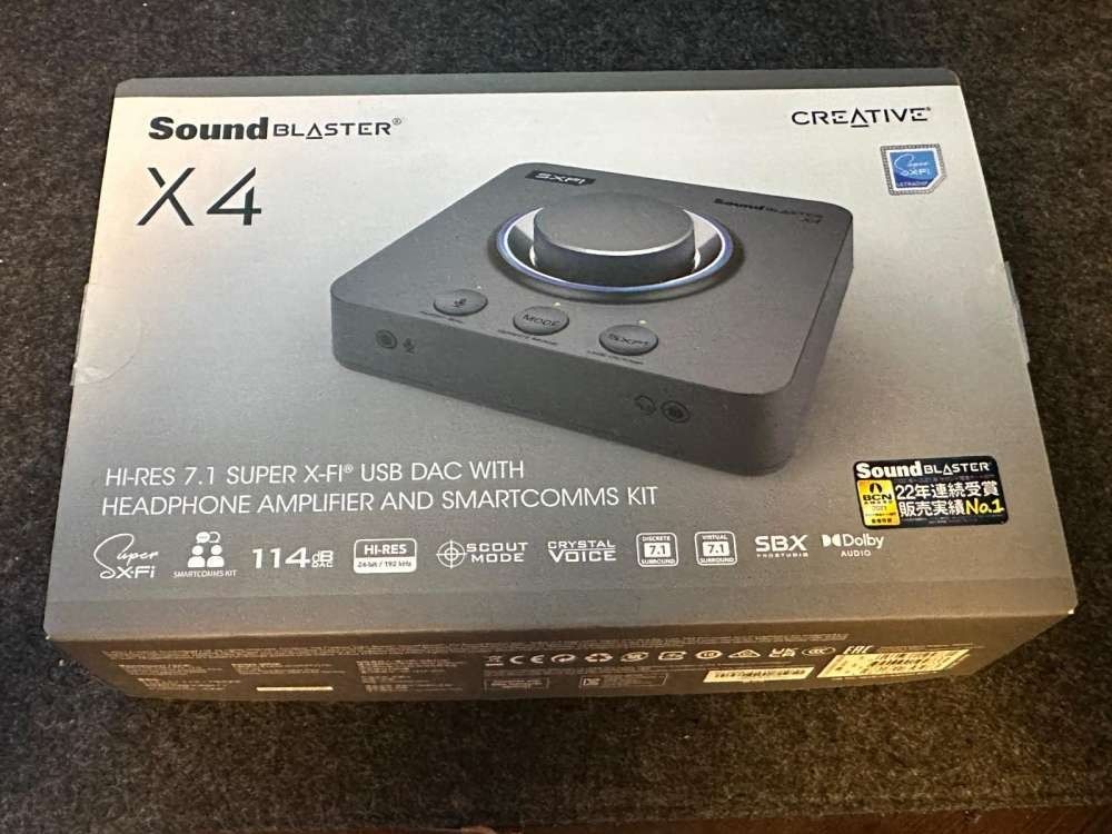 日本最大の 使用期間4日 Sound Blaster X5 アンプ | www