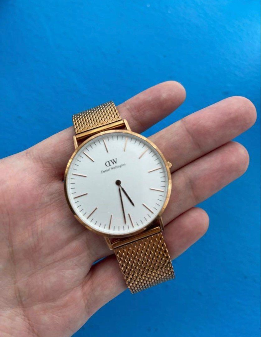 Daniel wellington store rose gold strap