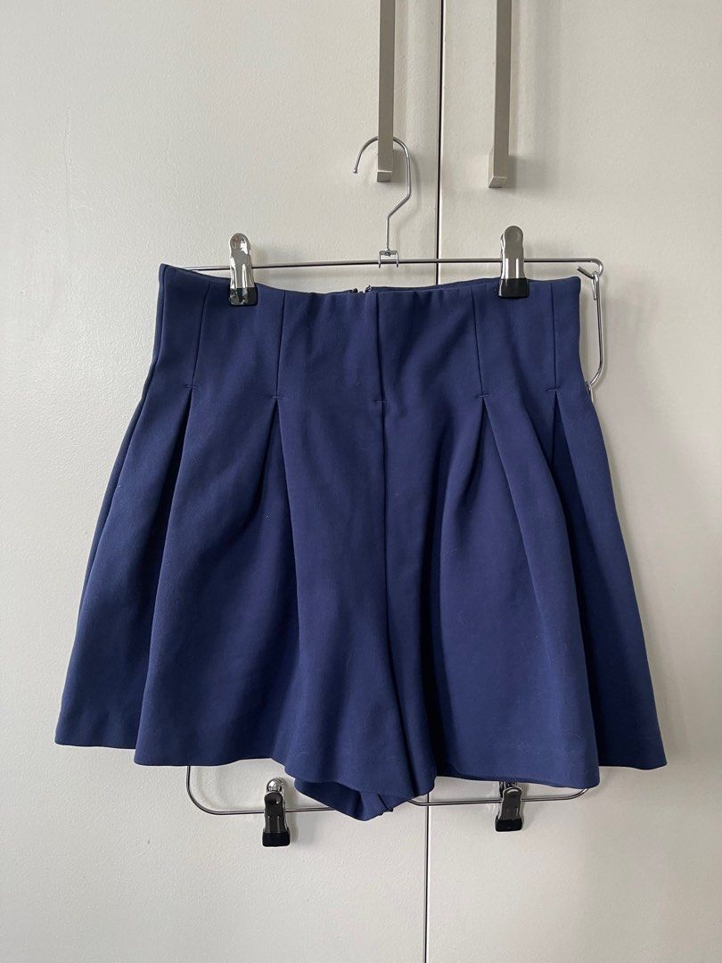 Emoda High Waisted Blue Shorts (but looks like a skirt)