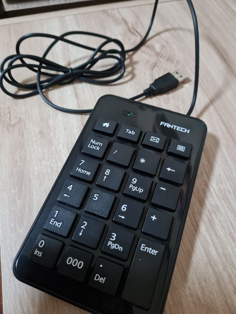 FANTECH numpad keyboard numeric keypad with 4 office hotkeys, Computers & Tech, Parts