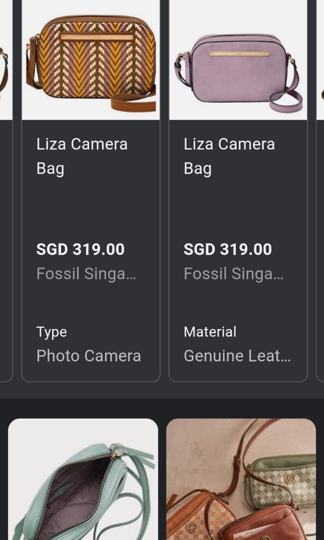 Fossil Liza camera bag, Women's Fashion, Bags & Wallets, Crossbody