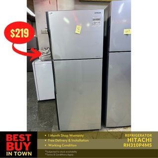 FREE DELIVERY! Must Buy Hitachi 260L Refrigerator RH310P4MS (93489)