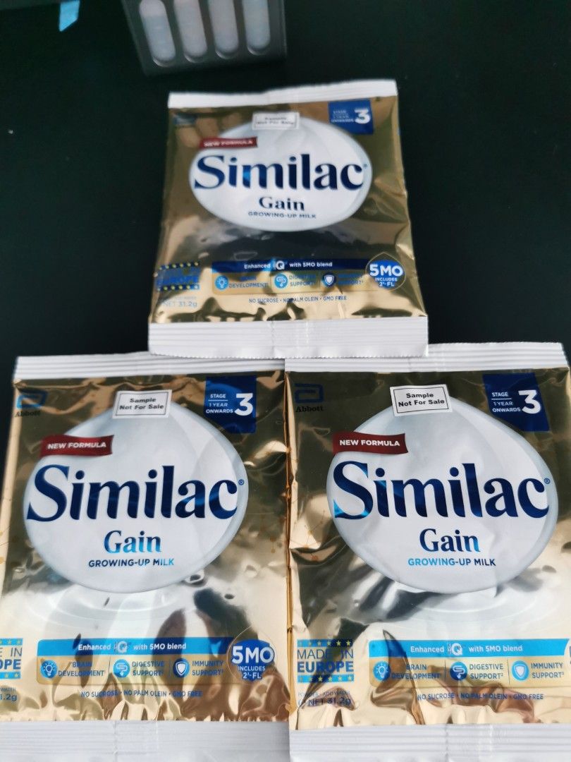 Free Similac Stage 3 Sample 3 packets Babies Kids Nursing