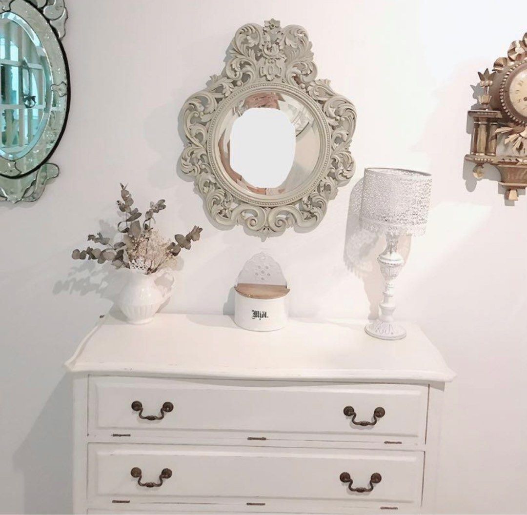 French Victorian shabby chic shoe cabinet