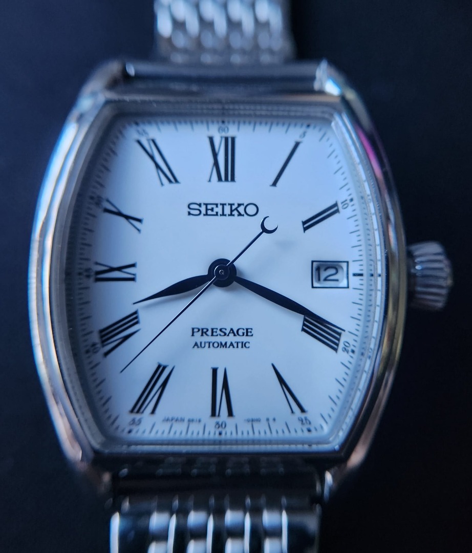 Seiko presage best sale enamel tonneau