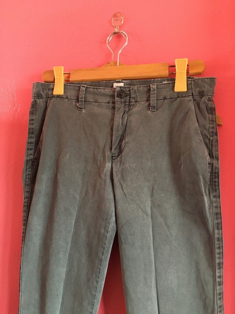 GAP Girlfriend Chino Pants Blue Stretch Mid Rise, Women's Fashion, Bottoms,  Other Bottoms on Carousell