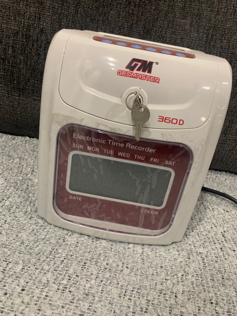 Geomaster Electronic Time Recorder/Punch Card Machine, Computers & Tech