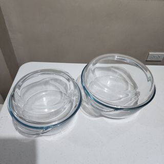 Glass Corning Bowl like Pyrex (2pcs Set)