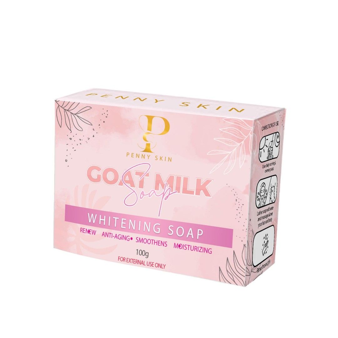 Goat's milk whitening soap (Category: Bath) located in Mandaluyong City. Submitted by bibliomomma (Listing ID 1231831449, Image 3). Description: Goat's Milk Whitening Soap Benefits: Renew Anti aging Whitening Moisturizing 100g 💯FDA approved 120 pesos.