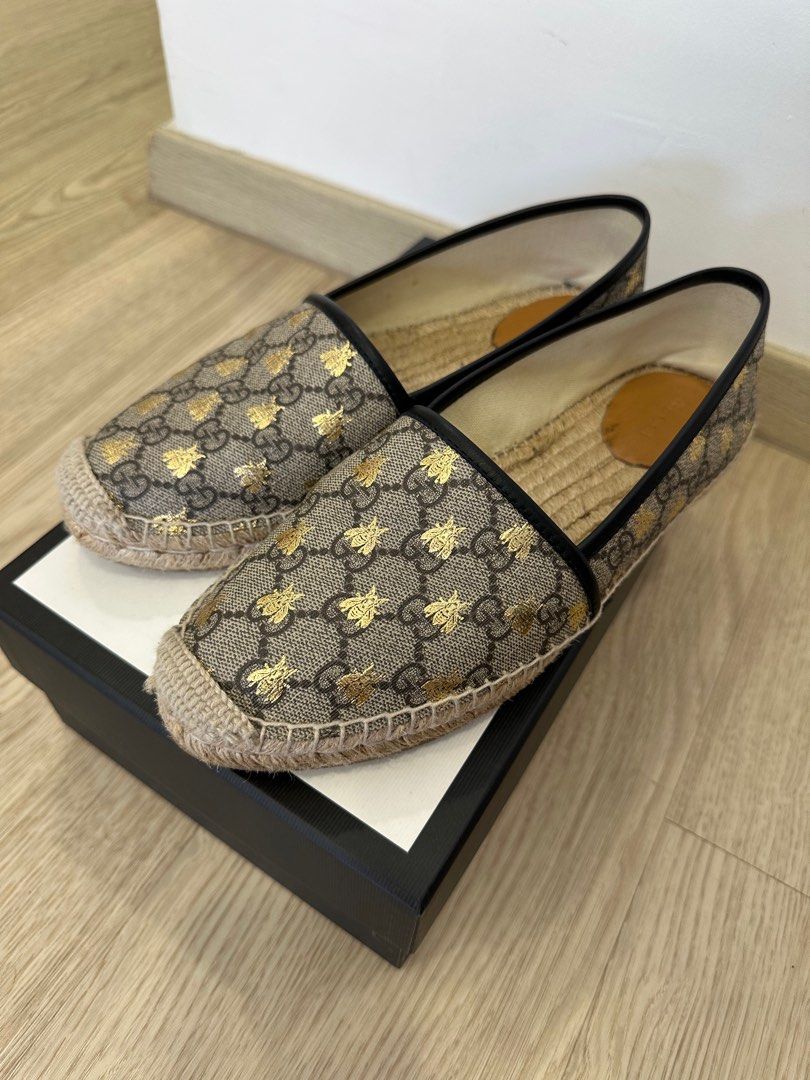 Gucci bee store espadrilles