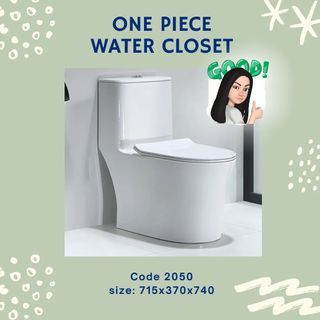 GV 2050 One Piece Water Closet Toilet Bowl