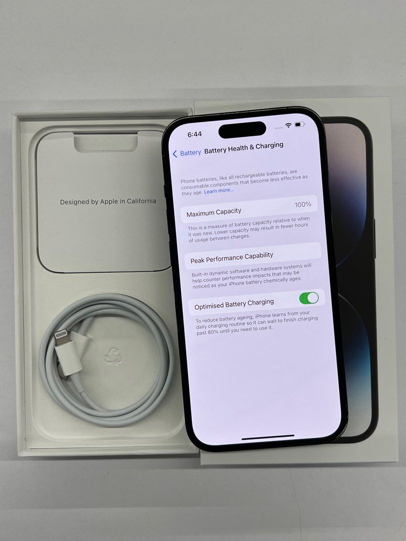 [HAVE BUYING RECEIPT TOGETHER] IPHONE 14 PRO SPACE BLACK 256GB BATTERY