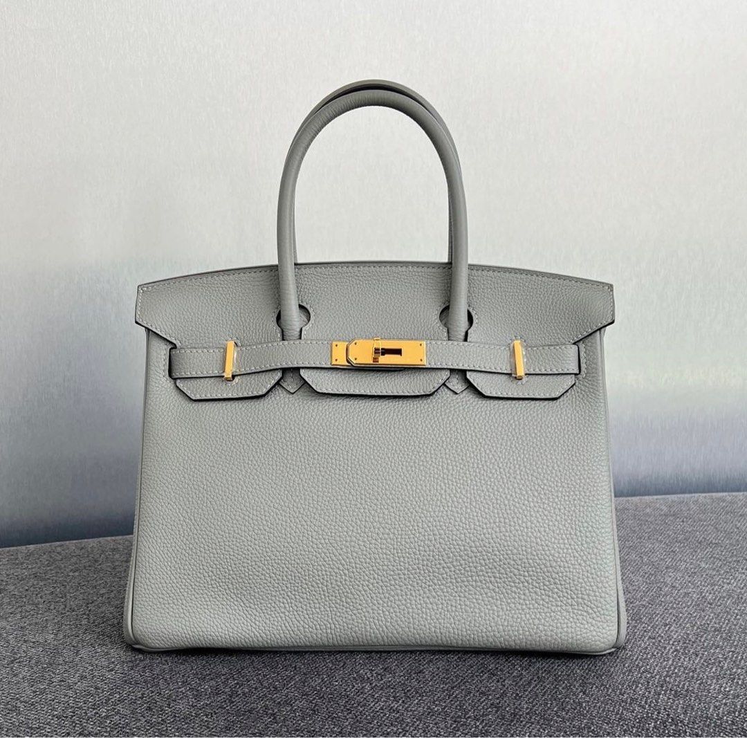 Hermes Birkin 30 Gris Mouette Togo Ghw, Luxury, Bags & Wallets on