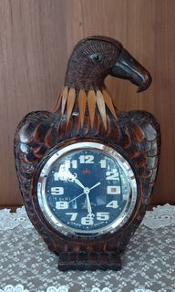 Hero Manual Winding Eagle Mantle Clock with Alarm (For repair)