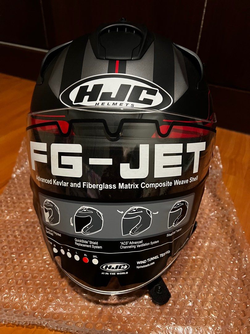 HJC FG-Jet Komina Open Face Motorcycle Helmet - PSB Approved