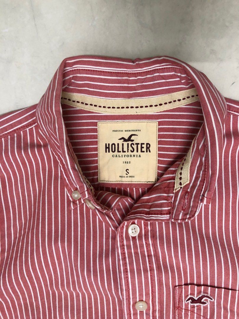 Hollister Men Striped Long Sleeve Shirt, Men's Fashion, Tops & Sets, Formal  Shirts on Carousell