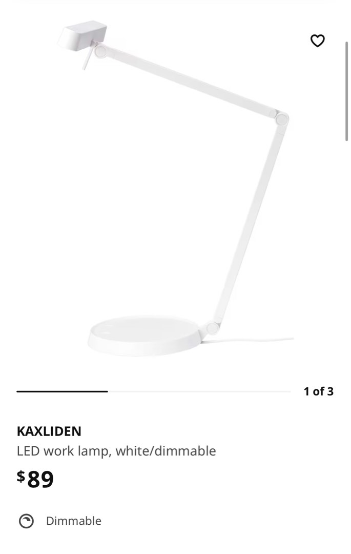 IKEA Kaxliden LED Table Lamp x2