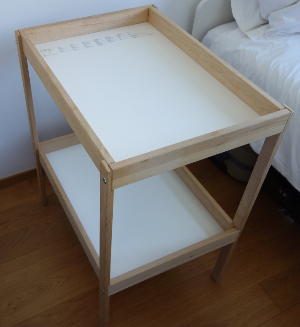 Ikea Sniglar changing table beech/white, Babies & Kids, Baby Nursery