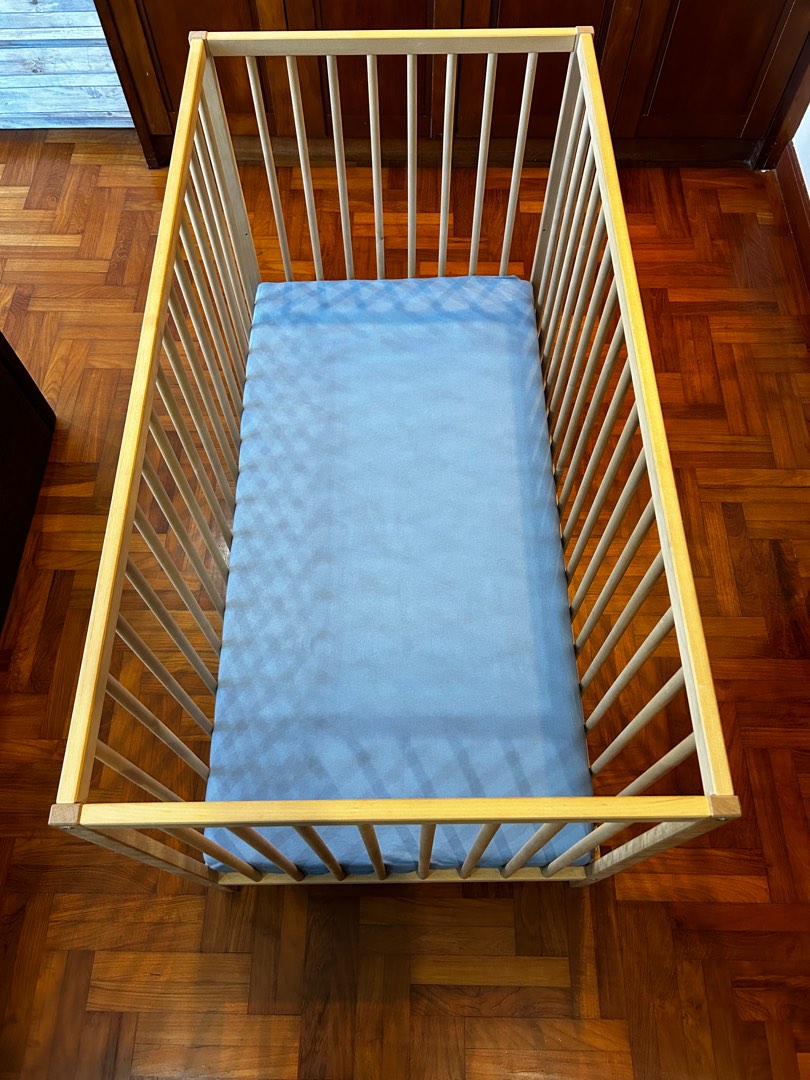 IKEA COT & MATTRESS SNIGLAR & JATTETROTT, Babies & Kids, Baby Nursery & Kids Furniture, Cots