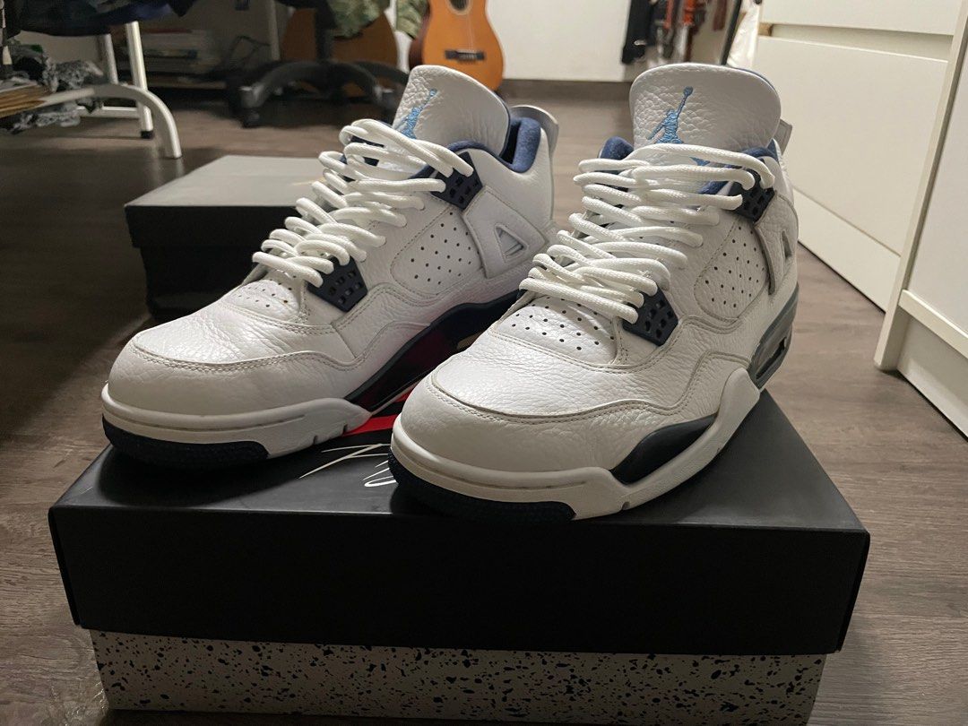 Jordan 4 legend blue on feet online