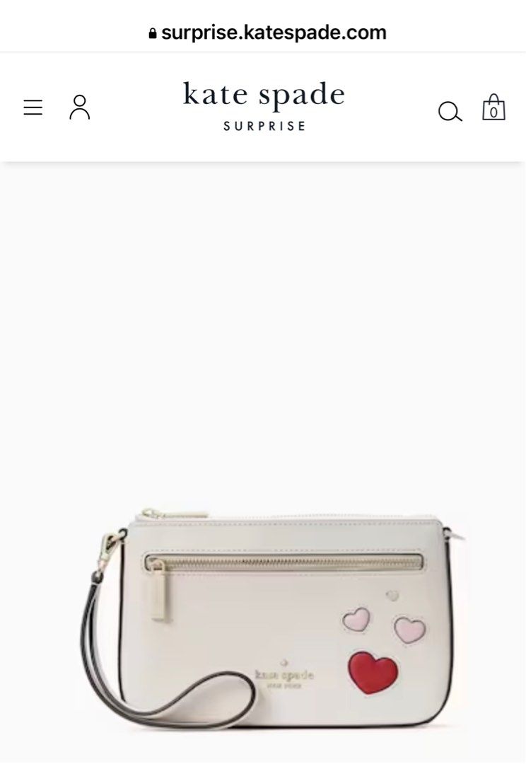 Kate spade best sale heart wristlet
