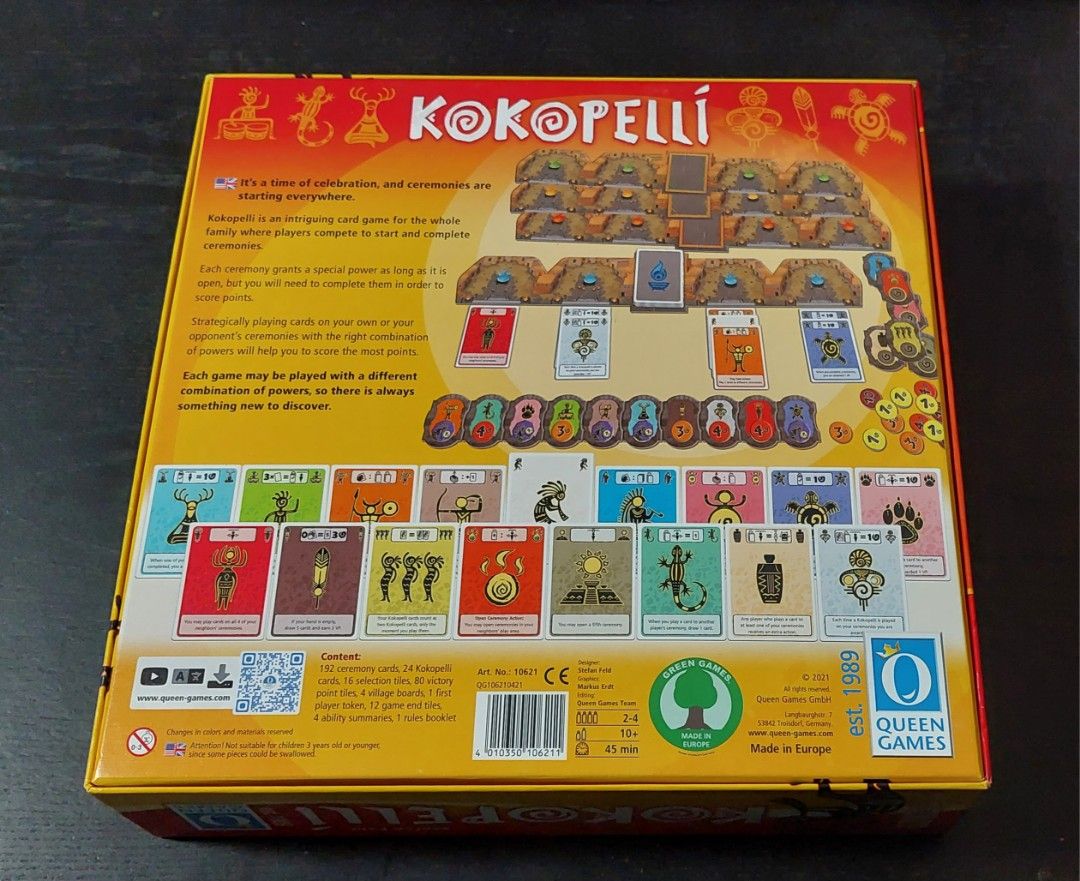 Kokopelli board game by Stefan Feld, Hobbies & Toys, Toys & Games on