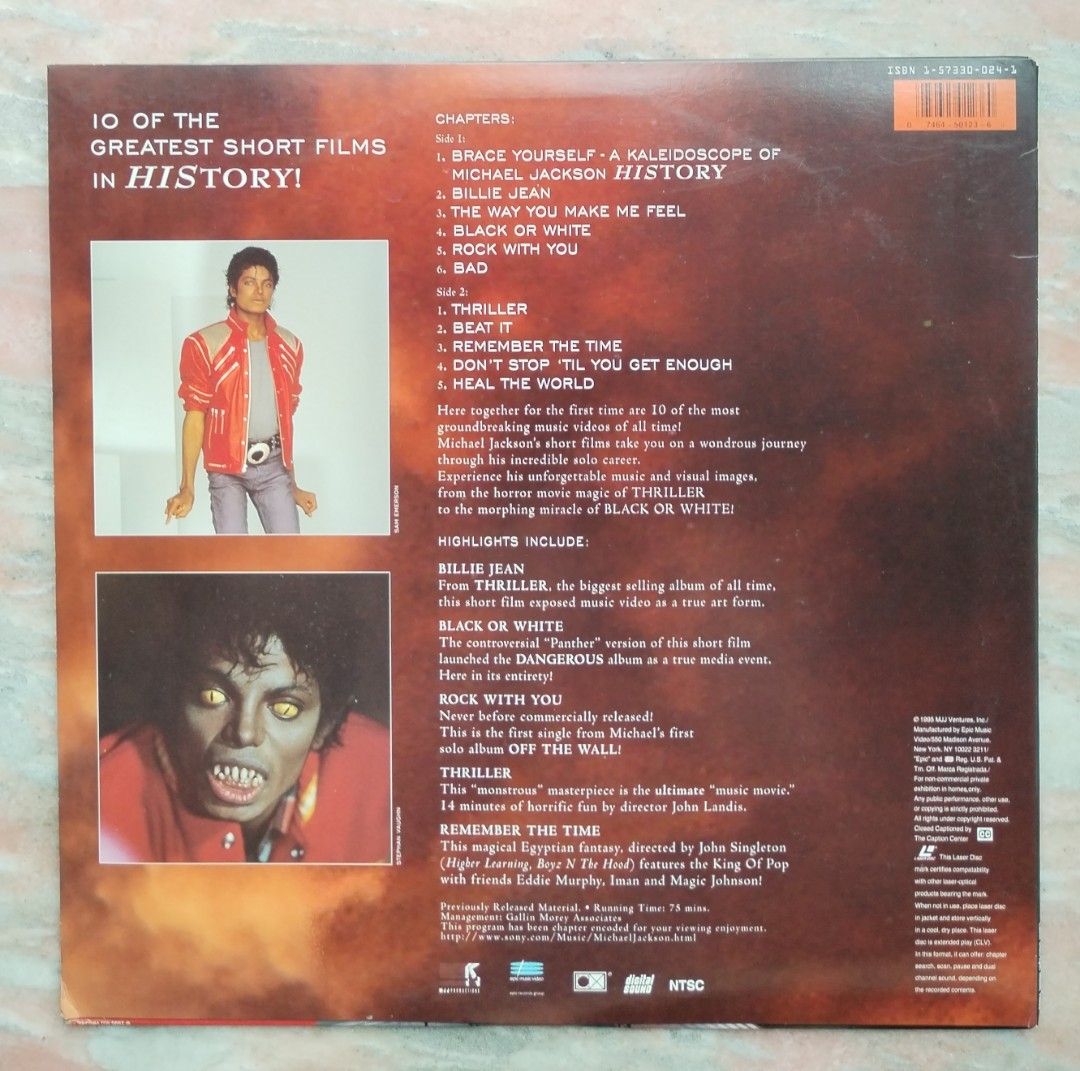 LD）$30～$60@1 MICHAEL JACKSON、PRINCE、Sinéad O Connor、CHAGE