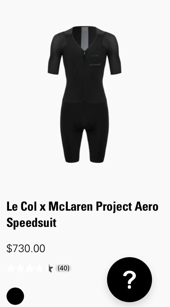 Le Col x McLaren 1 pcs Aero / Speed suit L size, Men