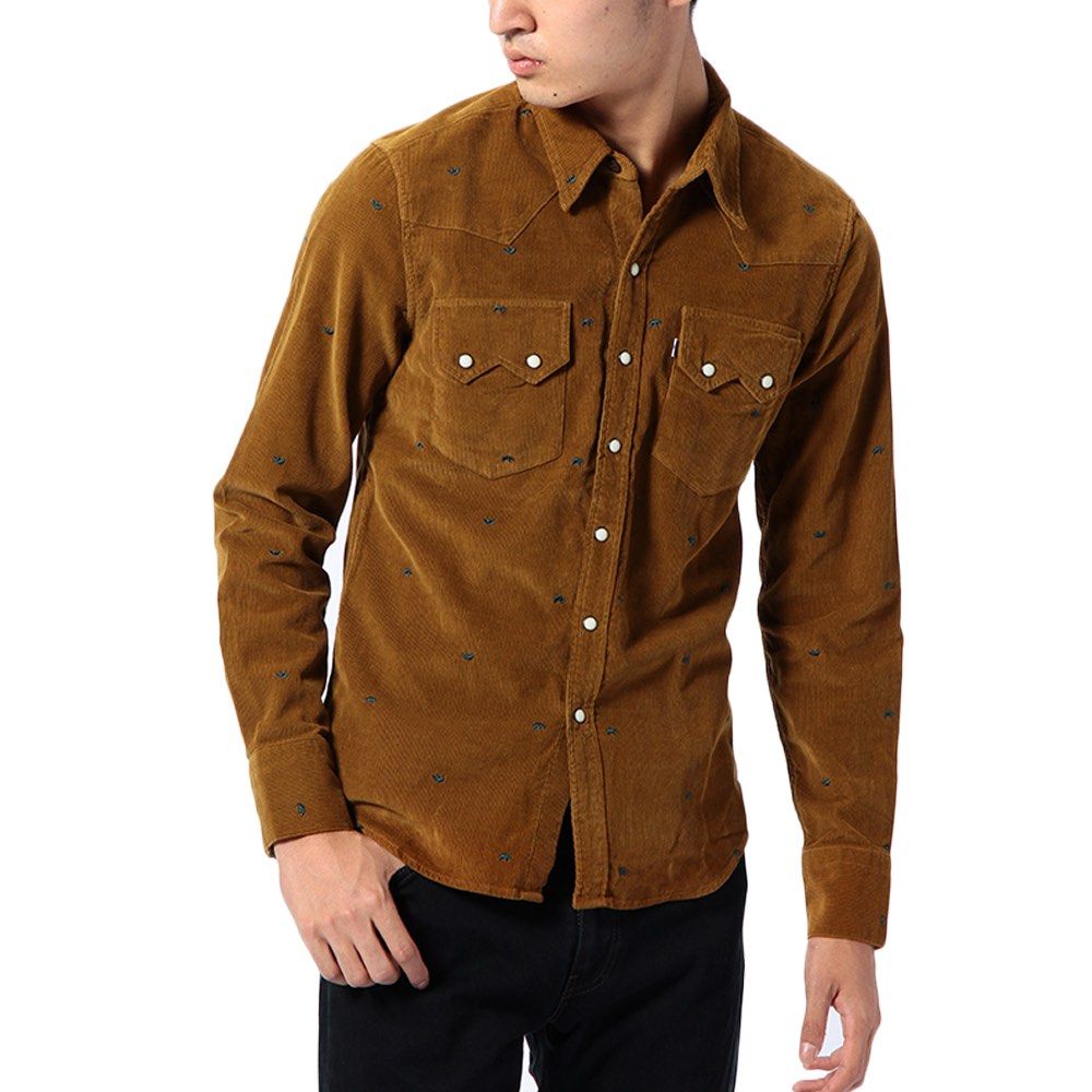 Levi's corduroy western shirt cheap