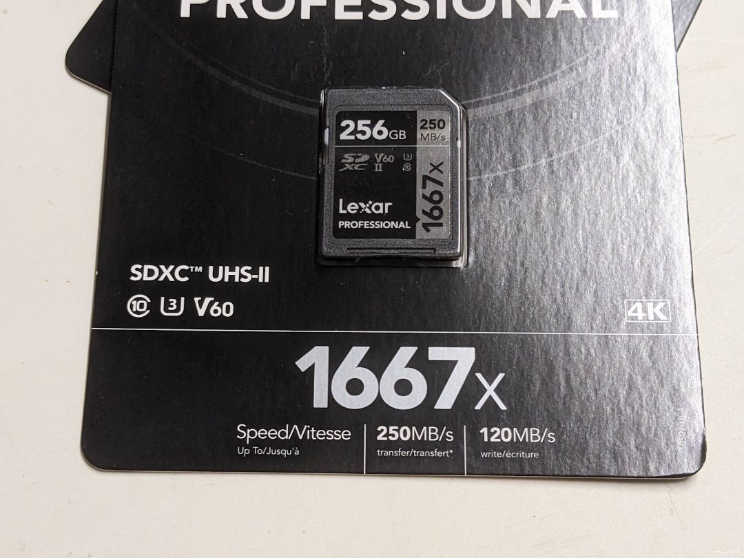 Lexar 256GB Professional 1667x UHS-II SDXC Memory Card, Mobile
