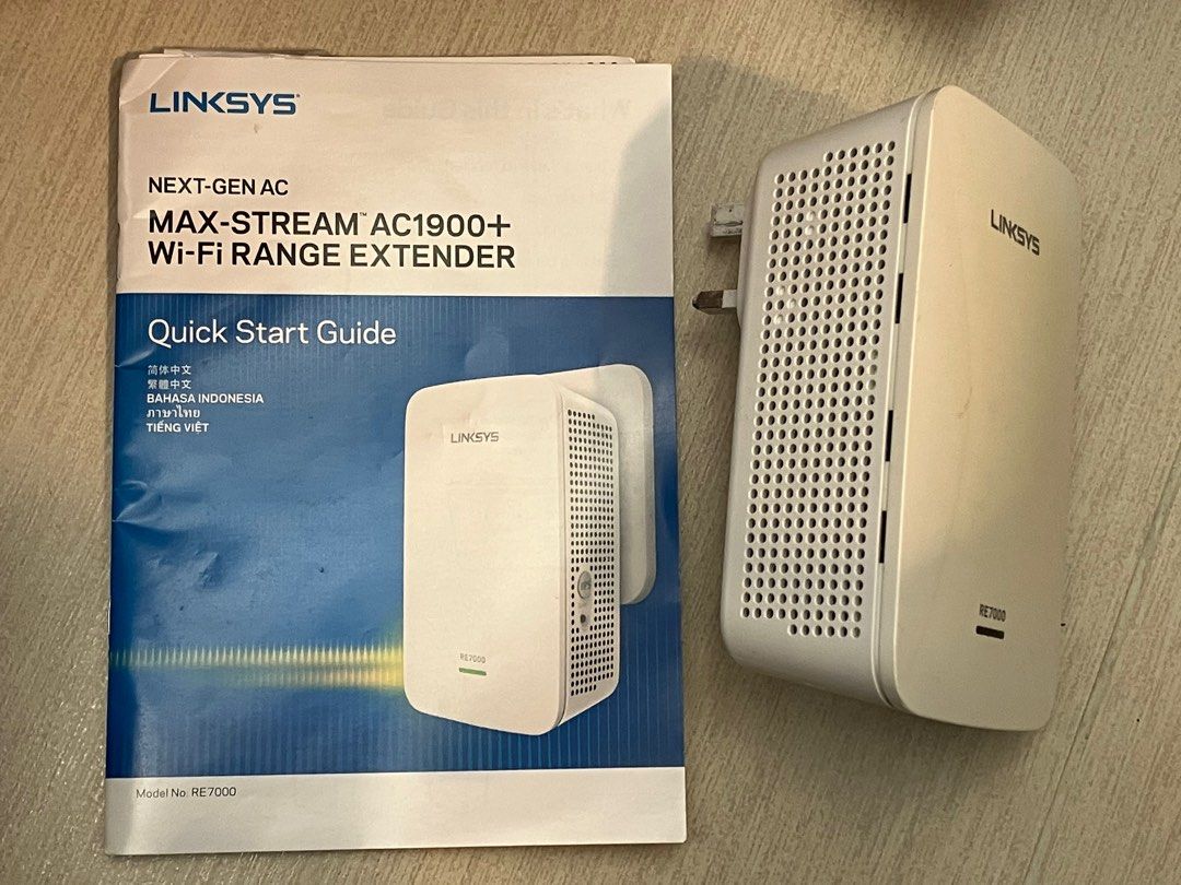 Linksys RE7000 Range extender dual and 2.5+5Ghz, 電腦＆科技, 電腦周邊及配件, Wifi及