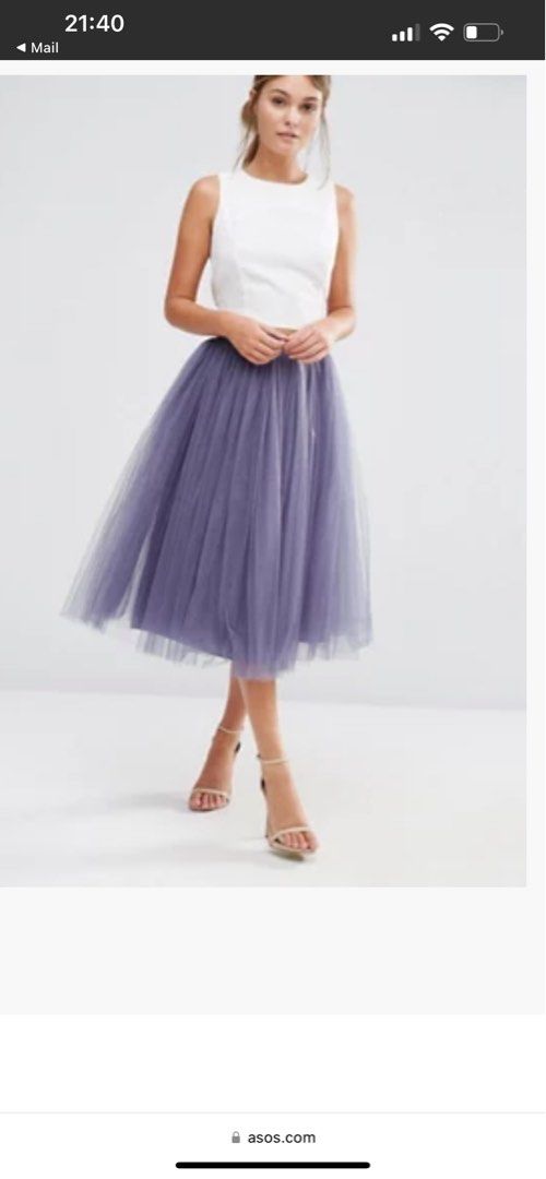 Little mistress Tulle midi prom skirt
