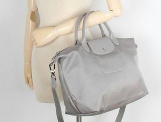 Longchamp light grey Le Pliage Neo