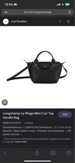 Longchamp Le Pliage City Small Size Coated Canvas, Luxury, Bags & Wallets  on Carousell