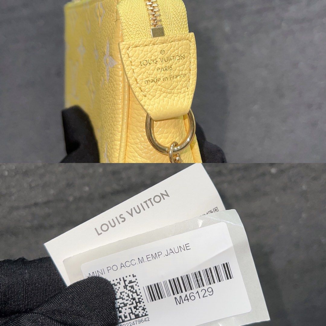 Louis Vuitton Lemon Curd Yellow Monogram Empreinte Mini