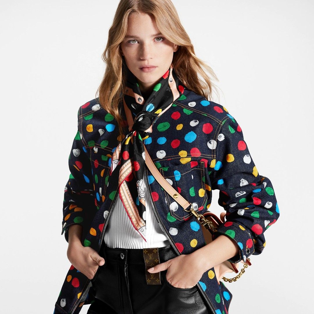 Shop Louis Vuitton 2023 SS Dots Collaboration Plain Party Style Elegant  Style (scarf, LV YK yayoi kusama, M78283 M78282) by Mikrie