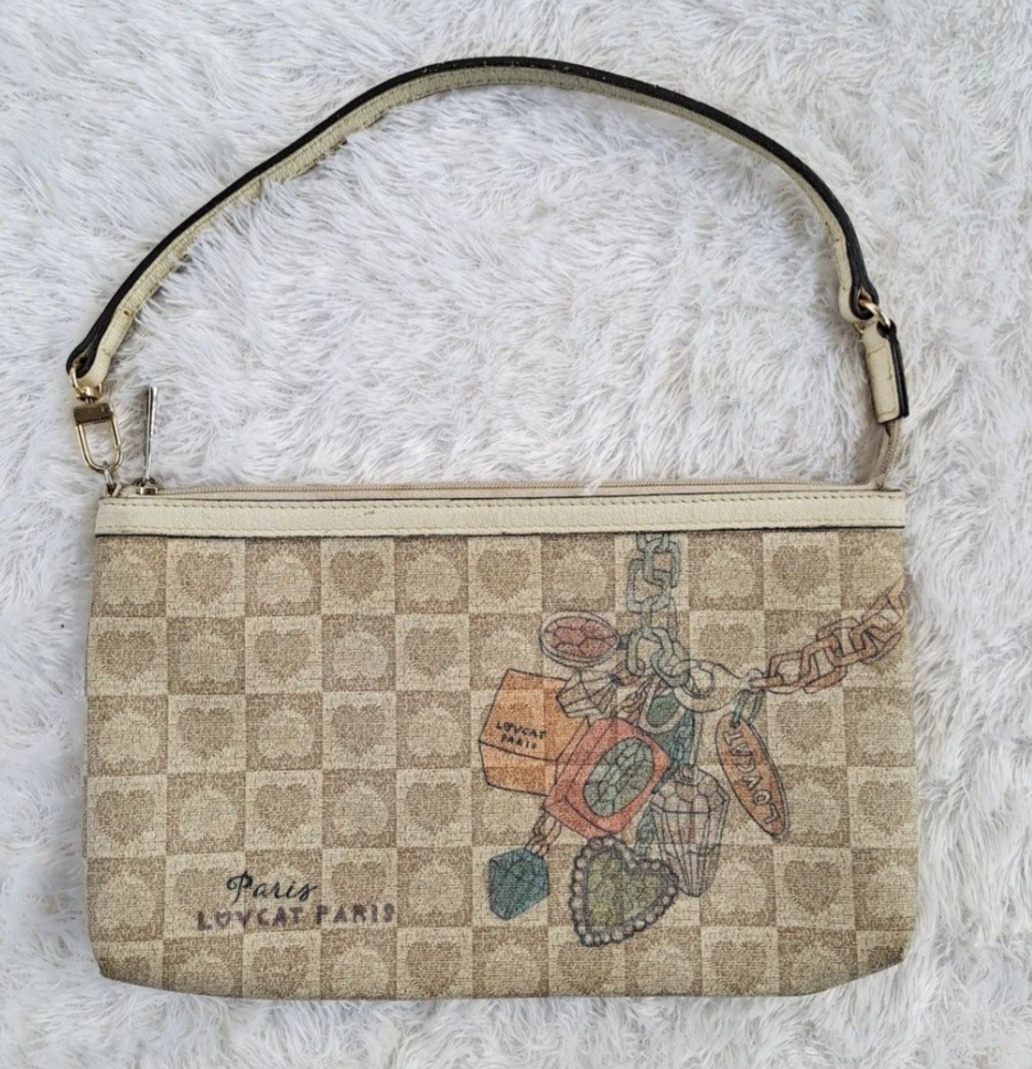 Lovcat Authentic Bag Shoulder Bag Vintage Aesthetic Y2k Beige Khaki ...
