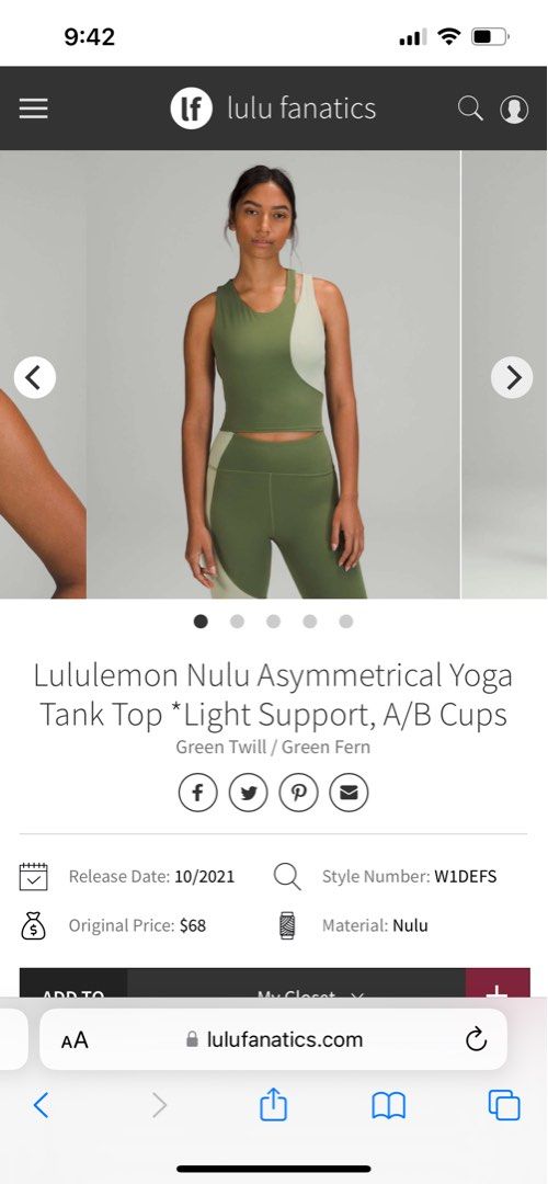 Lululemon Ribbed Nulu Asymmetrical Yoga Bra *Light Support, A/B Cup - Black  - lulu fanatics
