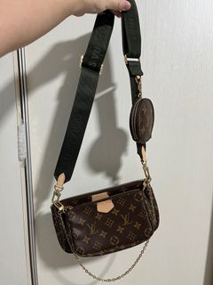 LV Multi Pochette (green strap), Luxury, Bags & Wallets on Carousell