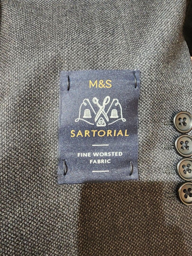 Marks and spencer double breasted suit online