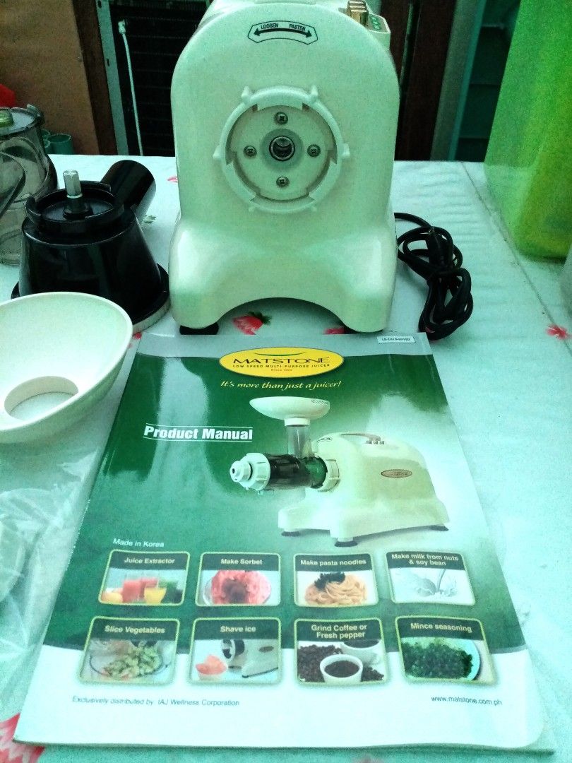 MATSTONE MULTIPURPOSE JUICER & GRINDER, TV & Home Appliances, Kitchen