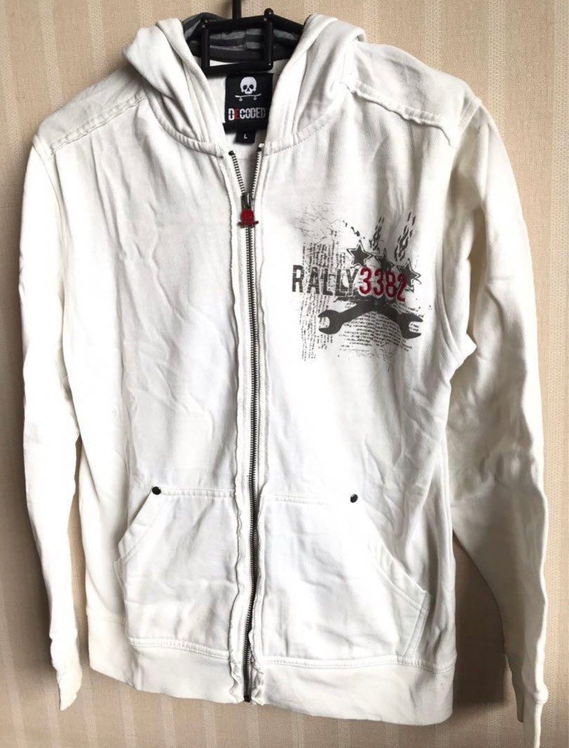 White hooded deals jacket men's