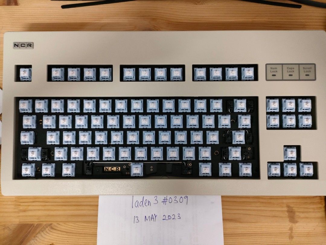 NCR 80 plateless wired custom keyboard, linear switches, Computers