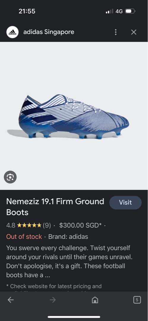 nemeziz 18.1 firm ground boots