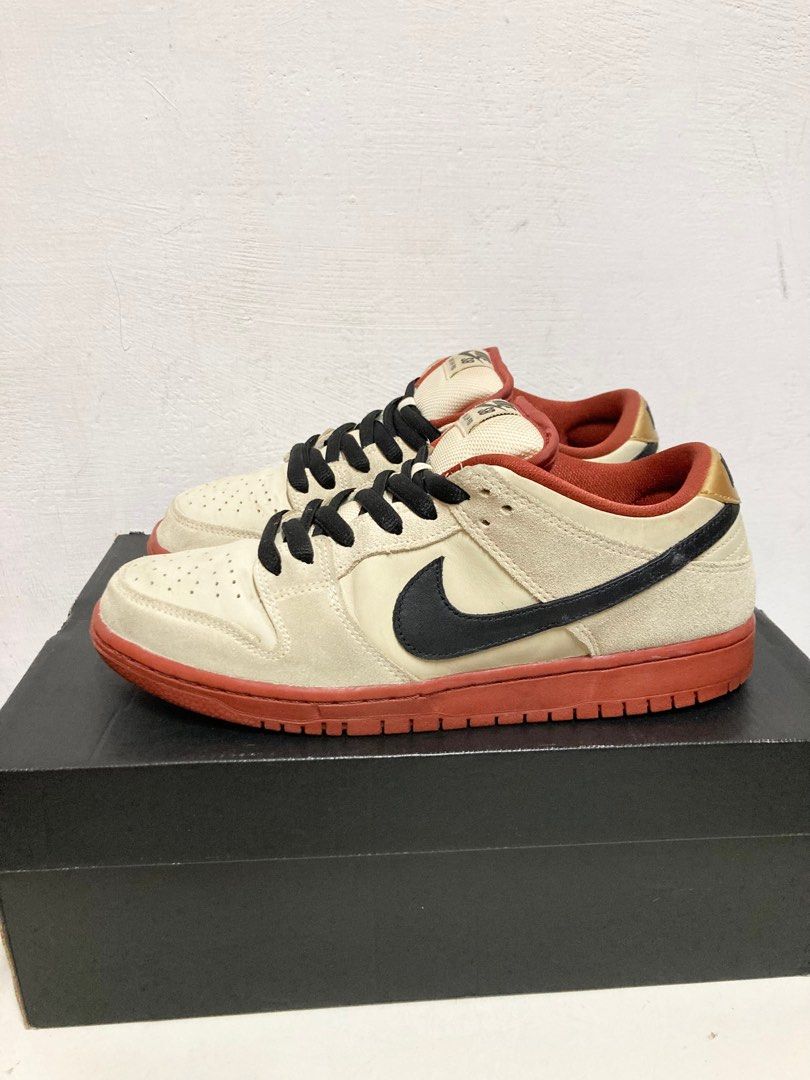 Nike SB dunk low Pro Hennessy 軒尼詩米色厚鞋舌滑板鞋休閒鞋白蘭地酒