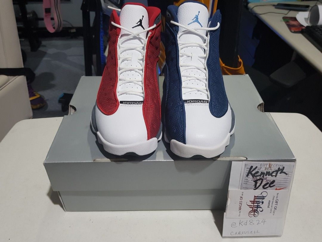 Jordan 13 red and blue top