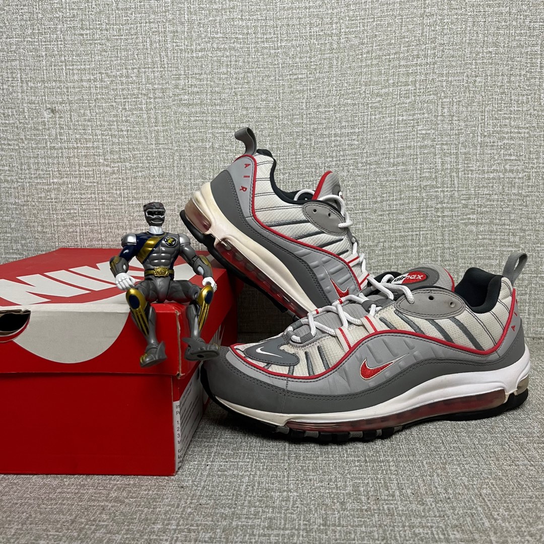 nike air max 98 grey red