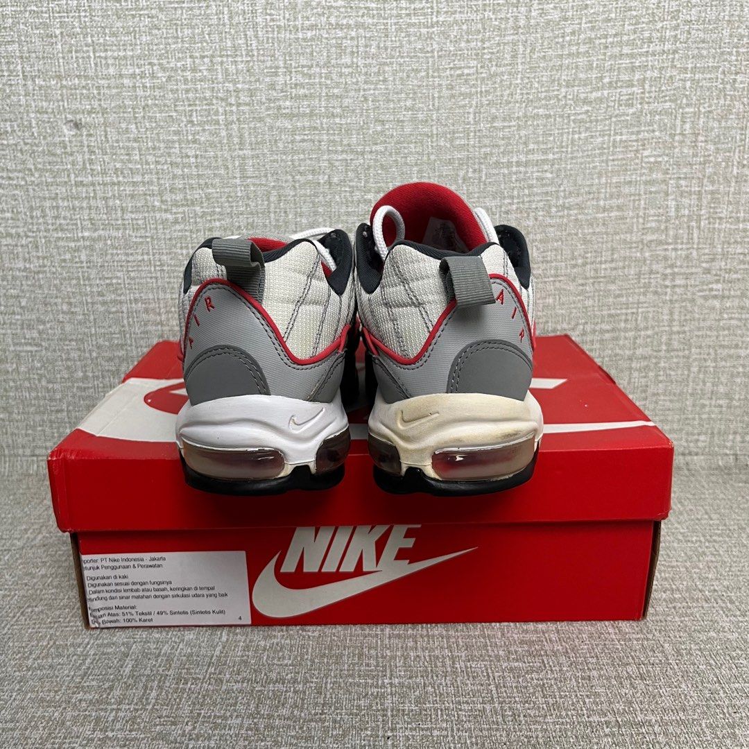 nike air max 98 grey red