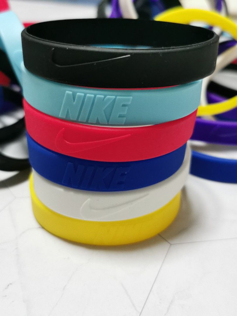 Nike Sports baller silicone wristband blk/wht logo | eBay