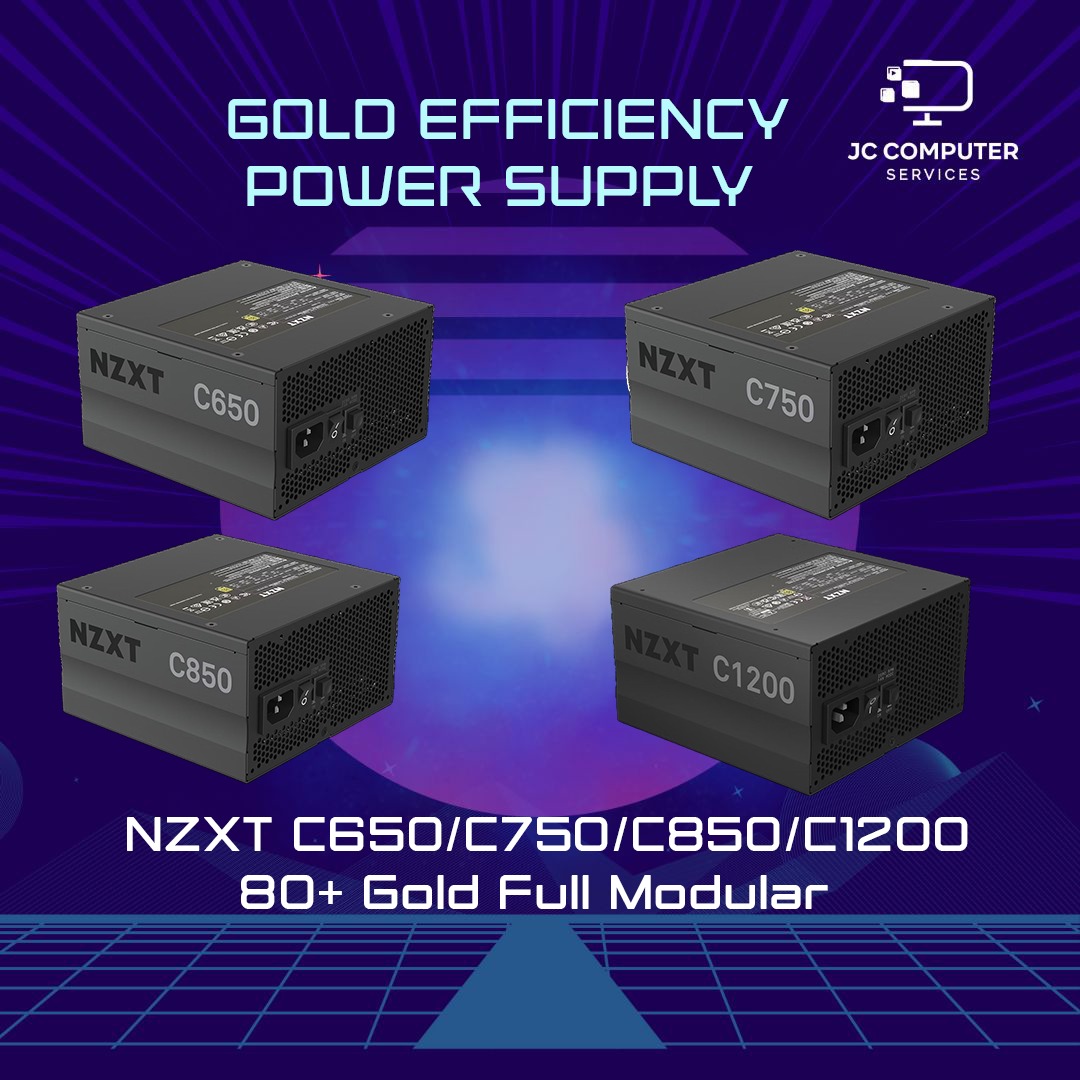 NZXT C650/C750/C850/C1200 80PLUS Gold 650W/750W/850W/1200W Full Modular